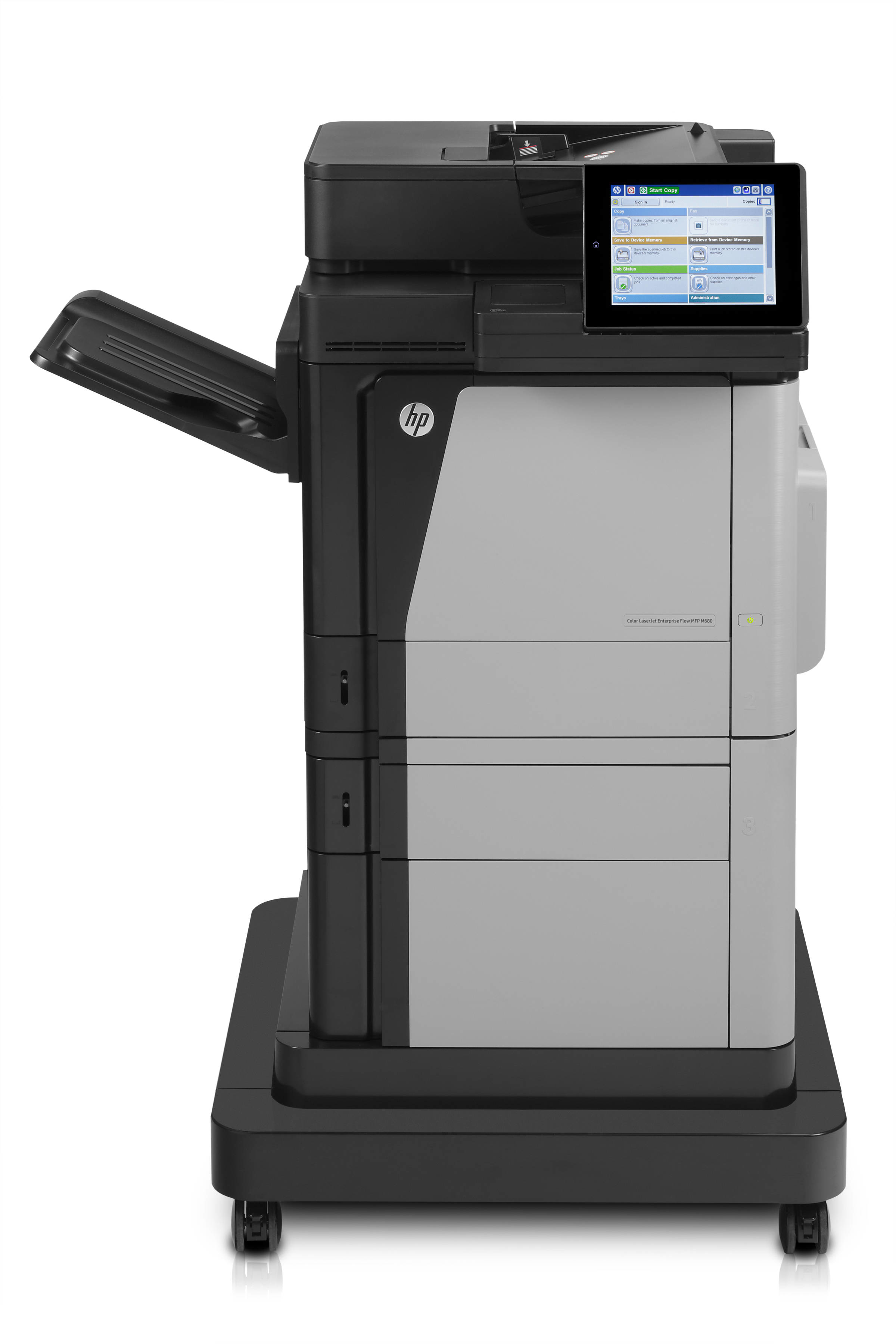 LaserJet M680F Laser Multifunction Printer - Color - Plain Paper Print - Desktop - Copier/Fax/Printer/Scanner - 45 ppm Mono/45 ppm Color Print - 1200 x 1200 dpi Print - 45 cpm Mono/45 cpm Color Copy - 8 inch Touchscreen - 600 dpi Optical Scan - Automatic LaserJet M680F Laser Multifunction Printer - Color - Plain Paper Print - Desktop - Copier/Fax/Printer/Scanner - 45 ppm Mono/45 ppm Color Print - 1200 x 1200 dpi Print - 45 cpm Mono/45 cpm Color Copy - 8 inch Touchscreen - 600 dpi Optical Scan - Automatic