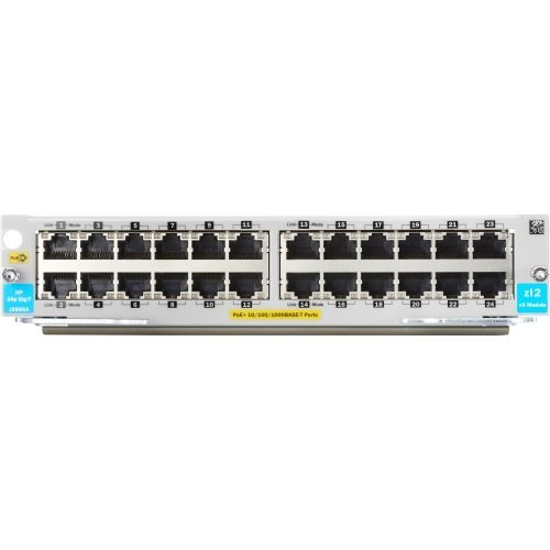 ProCurve Switch zl2 24-port Gig-T PoE+ v3 Module - Includes 24 RJ45 10/100/1000BASE-T autosensing ports (capable of supplying Power over Ethernet Plus (PoE+) per IEEE 802.3at standard) - Requires Category 5 100-ohm UTP or STP cable or better ProCurve Switch zl2 24-port Gig-T PoE+ v3 Module - Includes 24 RJ45 10/100/1000BASE-T autosensing ports (capable of supplying Power over Ethernet Plus (PoE+) per IEEE 802.3at standard) - Requires Category 5 100-ohm UTP or STP cable or better