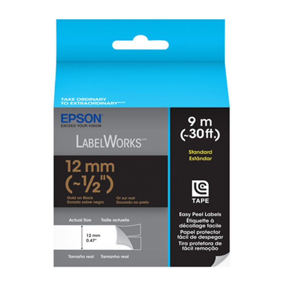 Epson Standard LC Tape Cartridge Gold on Black for Epson LW-300 LW-400 Epson Standard LC Tape Cartridge Gold on Black for Epson LW-300 LW-400