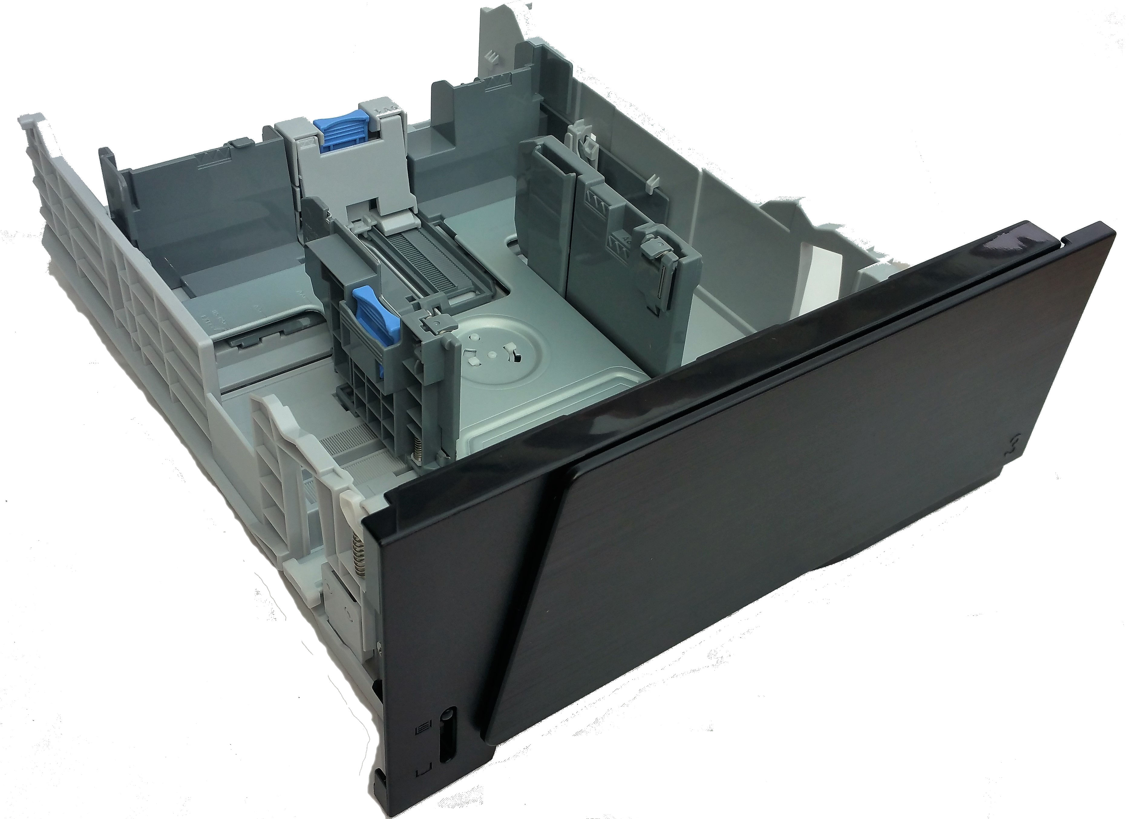 500-sheet paper tray/cassette for Optional tray 3 does not include feeder slot 500-sheet paper tray/cassette for Optional tray 3 does not include feeder slot