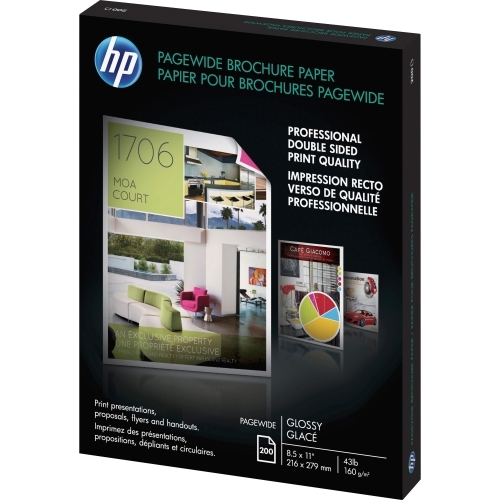 PageWide Double Sided Glossy Brochure Paper (8.5 x 11) (200 Sheets/Pkg) PageWide Double Sided Glossy Brochure Paper (8.5 x 11) (200 Sheets/Pkg)