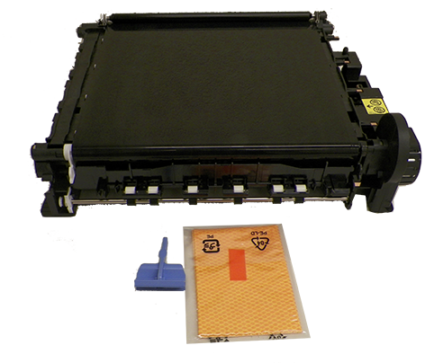 Color LaserJet 5500/5550 image transfer kit - Includes the Electrostatic Tranfer Belt (ETB) assembly - Mounts in the flip-down holder behind the front cover - Typical yield is 120 000 papges Color LaserJet 5500/5550 image transfer kit - Includes the Electrostatic Tranfer Belt (ETB) assembly - Mounts in the flip-down holder behind the front cover - Typical yield is 120 000 papges
