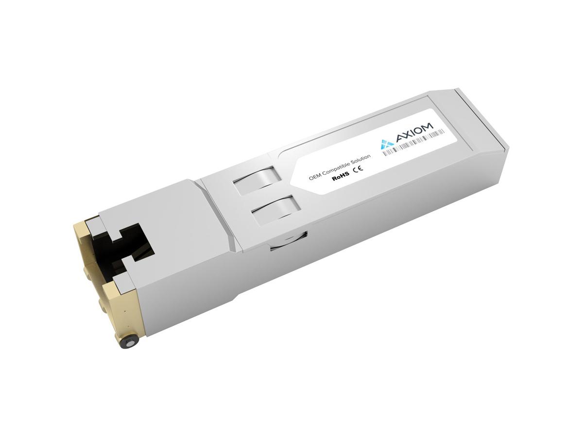 SFP (mini-GBIC) transceiver module ( equivalent to: Enterasys MGBIC-02 ) - Gigabit Ethernet - 1000Base-T - RJ-45