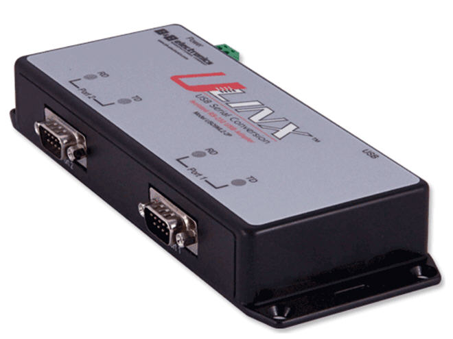 USB TO ISOLATED SERIAL 2 PORT RS-232 W/DB9M