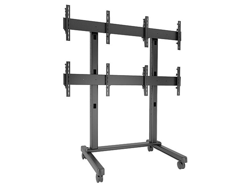 FUSION Display Stand - Up to 65 inch Screen Support - 125 lb Load Capacity - Flat Panel Display Type Supported72.5 inch Width x 40.4 inch Depth - Floor Stand - Black