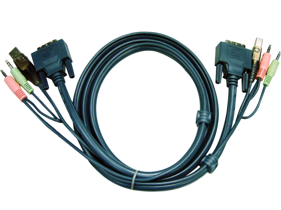 10feet USB DVI-D Single Link KVM Cable for CS1762A/CS1764A Retai 10feet USB DVI-D Single Link KVM Cable for CS1762A/CS1764A Retai