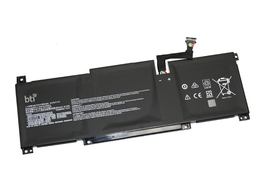 BATTERY 52.4WHR BTI BTY-M491-B REPLACEMENT BATTERY