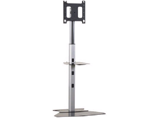 PF1-US Floor Stand for Flat Panel Display - Up to 200lb Flat Panel Display - Silver PF1-US Floor Stand for Flat Panel Display - Up to 200lb Flat Panel Display - Silver