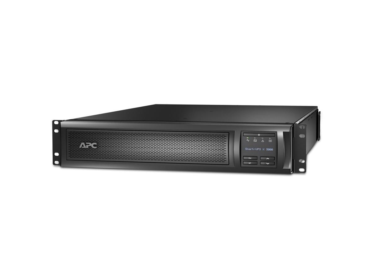 Smart-UPS X 3000 Rack/Tower LCD - UPS - AC 120 V - 2.7 kW - 3000 VA - Ethernet 10/100 RS-232 USB - output connectors: 7 - 2U - black - with APC UPS Network Management Card AP9631