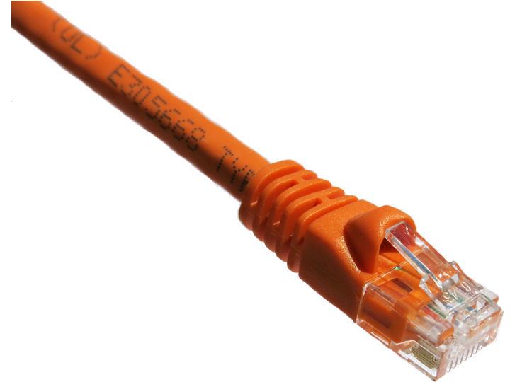 Patch cable - RJ-45 (M) to RJ-45 (M) - 7 ft - UTP - CAT 5e - molded snagless stranded - orange Patch cable - RJ-45 (M) to RJ-45 (M) - 7 ft - UTP - CAT 5e - molded snagless stranded - orange