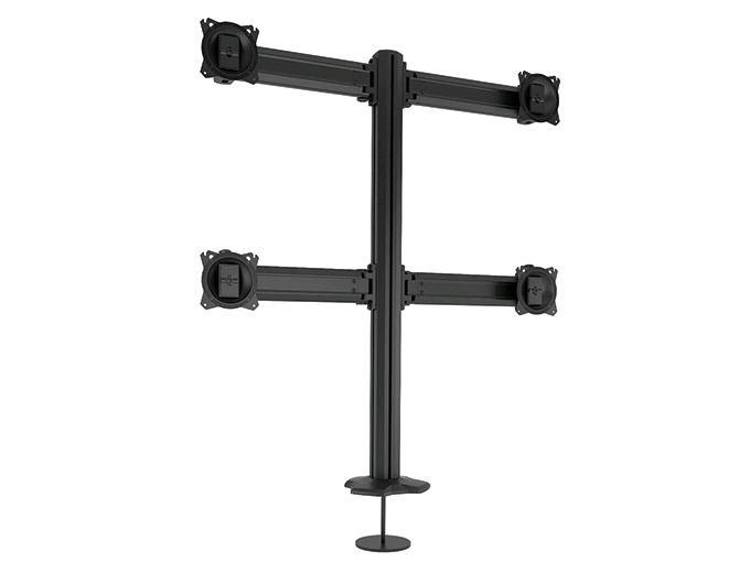 KONTOUR Desk Mount for Flat Panel Display - 24 inch Screen Support - 60 lb Load Capacity - Black