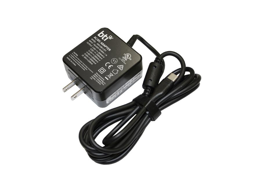 45WATT 20VOLT AC ADAPTER FOR HP USB TYPE C WALLMOUNT