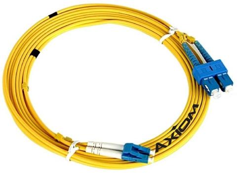 Network cable - SC single-mode (M) to LC single-mode (M) - 33 ft - fiber optic - 9 / 125 micron - OS2 - yellow