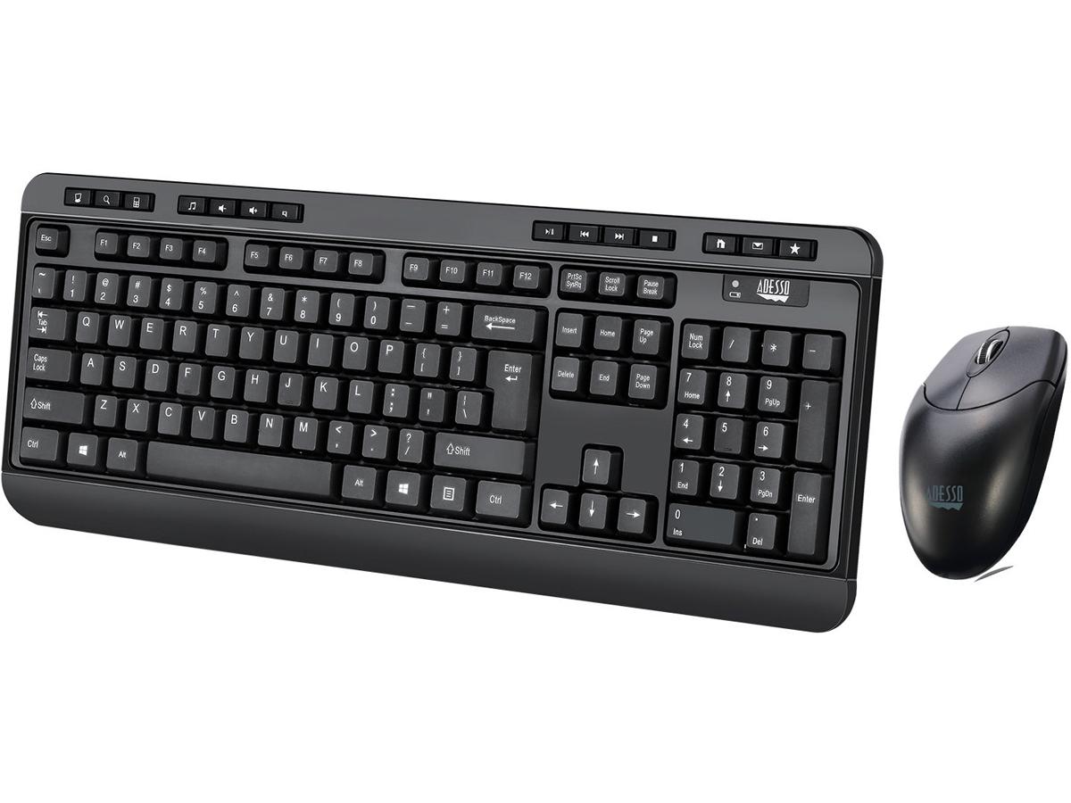 EasyTouch Antimicrobial Wireless Desktop Keyboard and Mouse