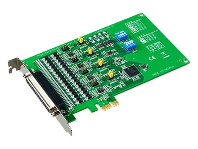 4-PORT RS-232/422/485 PCI EXPRESS COMMUNICATION CARD W/SURGE & ISOLATION.