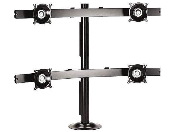 KTG445 Desk Mount for Flat Panel Display - 10 inch to 30 inch Screen Support - 80 lb Load Capacity - Steel - Silver