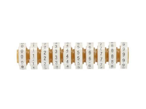 WIRE MARKER TAPE REFILL ROLL: NUMBERS - 0-9 SELL BY PACK (10 ROLLS PER