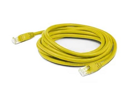 6IN RJ-45 (MALE) TO RJ-45 (MALE) CAT6A STRAIGHT YELLOW UTP COPPER PVC PATC