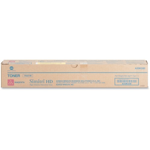TN321M MAGENTA TONER CARTRIDGE FOR USE IN BIZHUB C224 C284 C364 ESTIMATED TN321M MAGENTA TONER CARTRIDGE FOR USE IN BIZHUB C224 C284 C364 ESTIMATED
