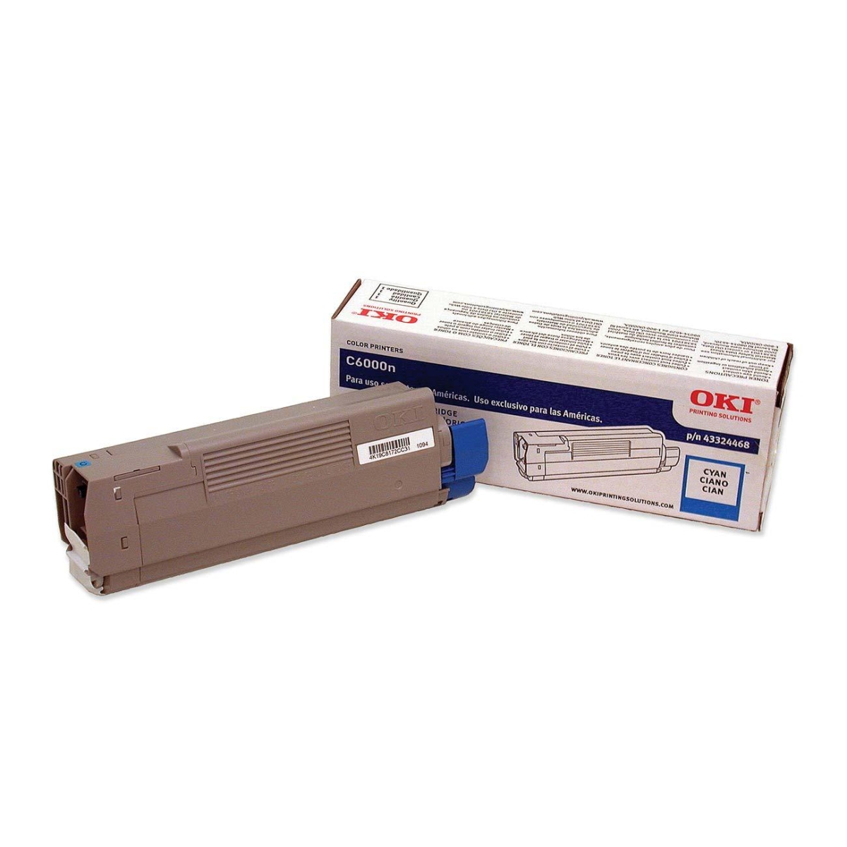 OKI - Cyan - original - toner cartridge - for C6000dn 6000n 6050dn 6050n OKI - Cyan - original - toner cartridge - for C6000dn 6000n 6050dn 6050n