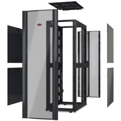 NETSHELTER SX 42U 600MM WIDE X 1070MM DEEP ENCLOSURE WITHOUT SIDES BLACK NETSHELTER SX 42U 600MM WIDE X 1070MM DEEP ENCLOSURE WITHOUT SIDES BLACK