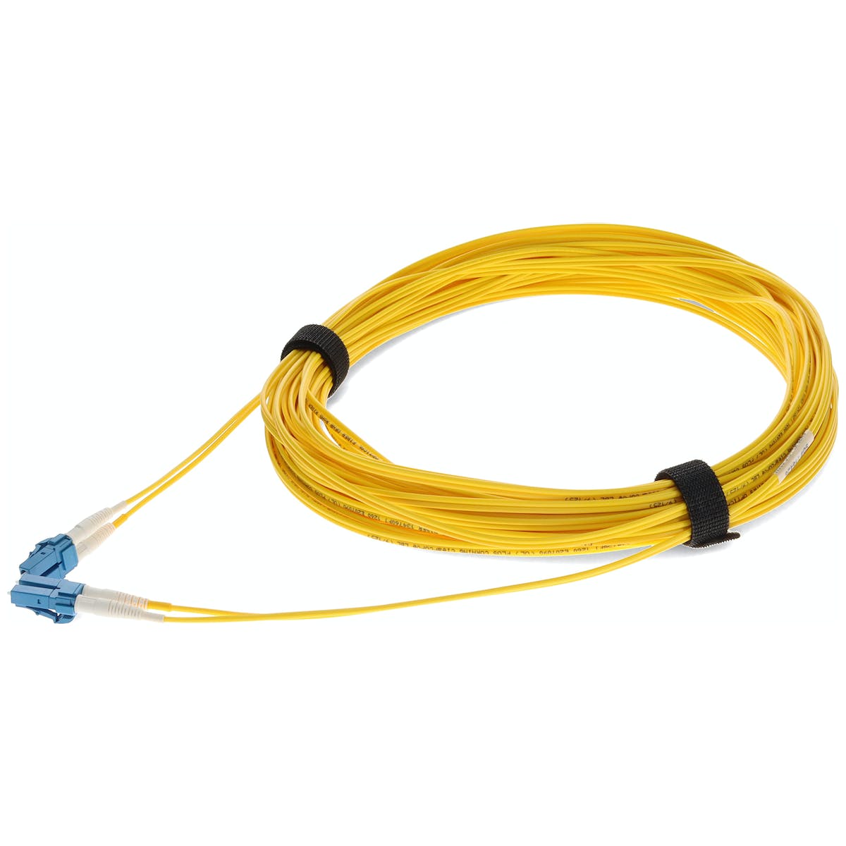 11M LC (MALE) TO LC (MALE) OS2 STRAIGHT YELLOW DUPLEX FIBER OFNR (RISER-RA