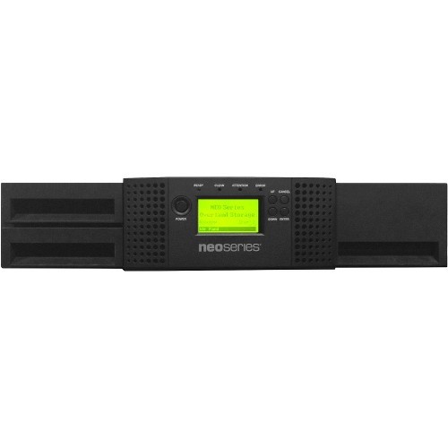 Tandberg NEOs T24 - Tape library - 144 TB / 360 TB - slots: 24 - LTO Ultrium (6 TB / 15 TB) x 1 - Ultrium 7 - max drives: 2 - SAS-2 - rack-mountable - 2U - barcode reader with 1 mail slot