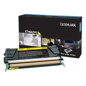 Yellow - original - toner cartridge LCCP - for Lexmark X746de X748de X748dte Yellow - original - toner cartridge LCCP - for Lexmark X746de X748de X748dte