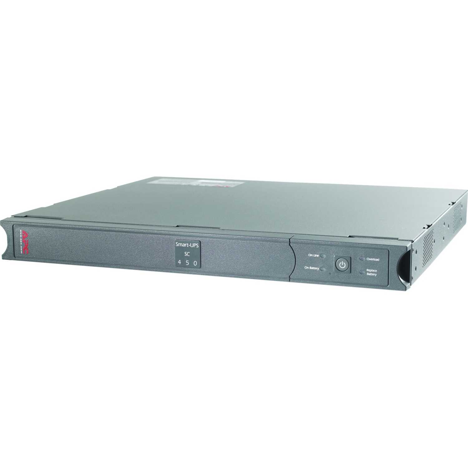 Smart-UPS SC 450VA - UPS (rack-mountable) - AC 120 V - 280 Watt - 450 VA - RS-232 - output connectors: 4 - 1U - gray Smart-UPS SC 450VA - UPS (rack-mountable) - AC 120 V - 280 Watt - 450 VA - RS-232 - output connectors: 4 - 1U - gray