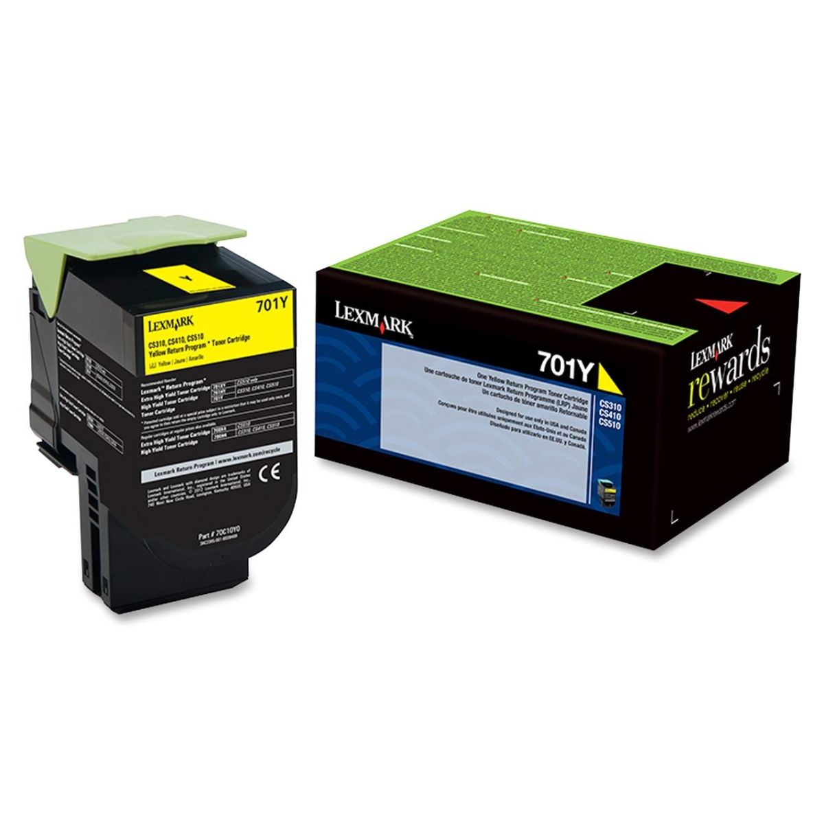 701Y - Yellow - original - toner cartridge LCCP LRP - for Lexmark CS310dn CS310n CS410dn CS410dtn CS410n CS510de CS510dte 701Y - Yellow - original - toner cartridge LCCP LRP - for Lexmark CS310dn CS310n CS410dn CS410dtn CS410n CS510de CS510dte