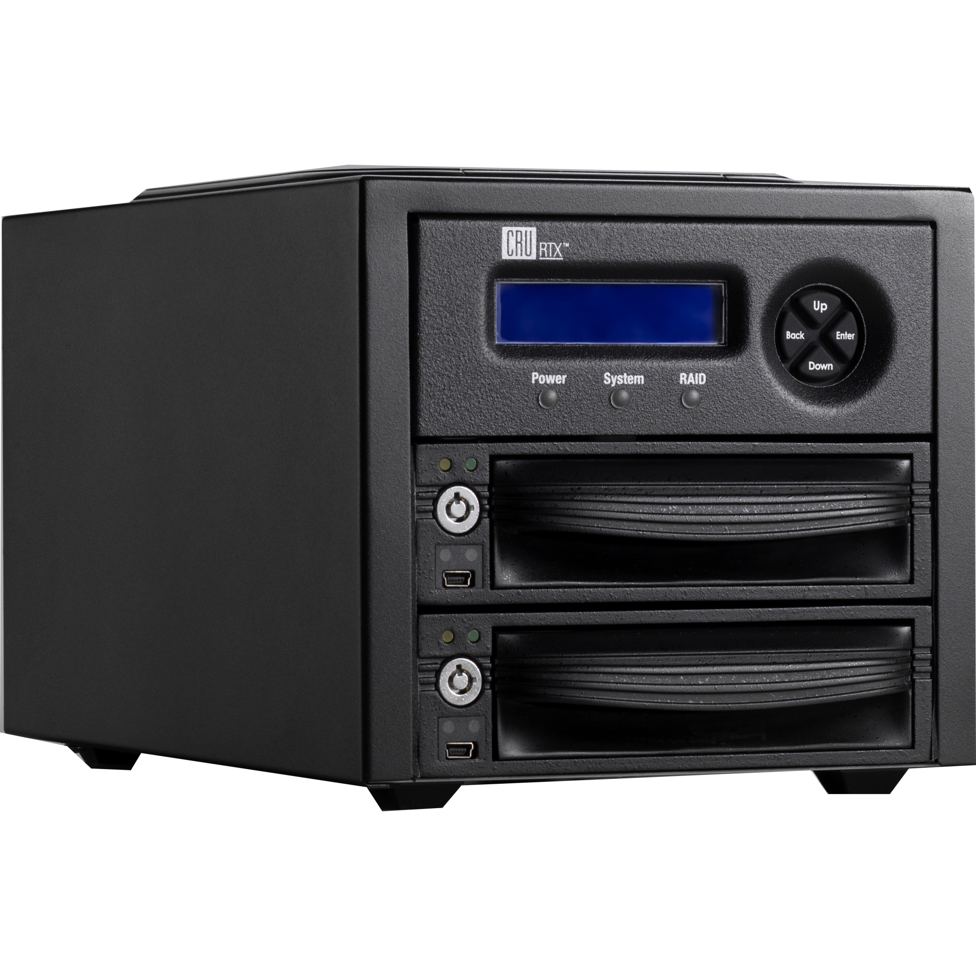 RTX Secure 222-3QR DAS Array - 2 x HDD Supported - Serial ATA/150 Controller - 2 x Total Bays - FireWire/i.LINK 800 USB 3.0 eSATA Tower