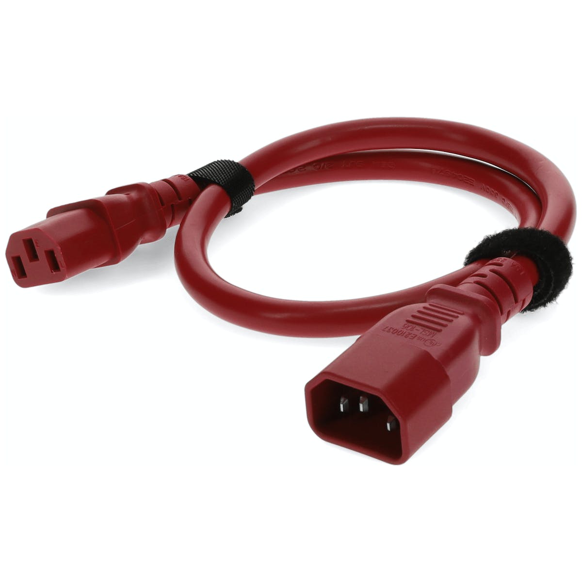 C13/C14 18AWG POWER EXT CBL 6FT RED LOCKING 18AWG 10A 100-250V