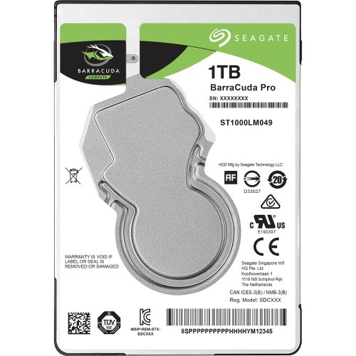 BARRACUDA PRO 1TB SATA 2.5 7200 RPM 128MB