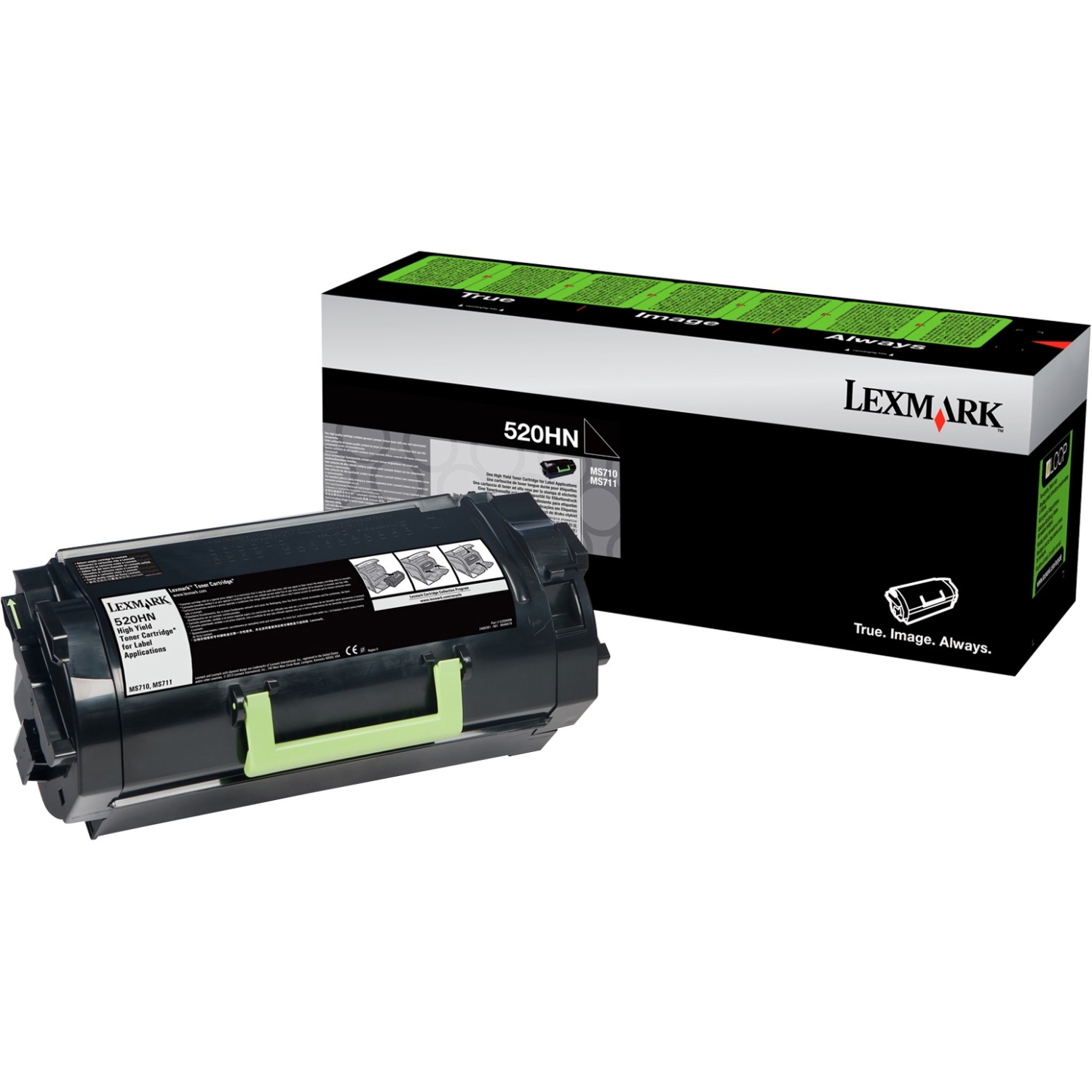 520HN - High Yield - original - toner cartridge for label applications Lexmark Corporate - for Lexmark MS710dn MS711dn 520HN - High Yield - original - toner cartridge for label applications Lexmark Corporate - for Lexmark MS710dn MS711dn