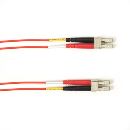 Box 30-m LC-LC 62.5-Micron Multimode PVC Orange Fiber Optic Cable - Fiber Optic for Network Device - 98.43 ft - 2 x LC Male Network - 2 x LC Male Network - Shielding - Red