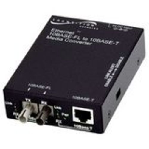 Stand-Alone - Fiber media converter - 10Mb LAN - 10Base-T 10Base-FL - SC single-mode / RJ-45 - up to 12.4 miles - 1310 nm