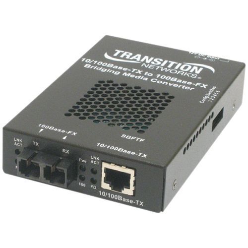 Stand-Alone - Fiber media converter - Ethernet Fast Ethernet - 10Base-T 100Base-FX 100Base-TX - RJ-45 / LC multi-mode - up to 1.2 miles - 1300 nm