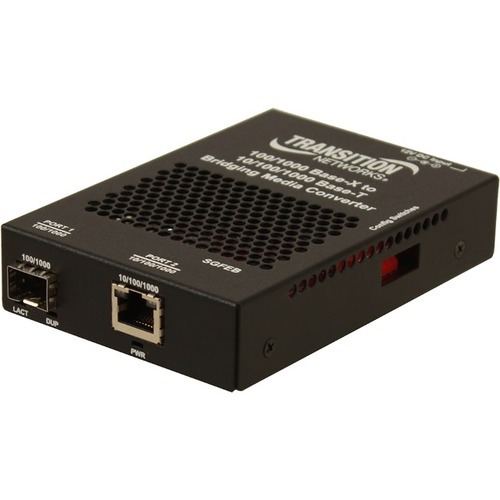 Stand-Alone 10/100/1000 Ethernet Media Converter - Fiber media converter - Gigabit Ethernet - 10Base-T 100Base-TX 1000Base-T 1000Base-X 100Base-X - RJ-45 / SFP (mini-GBIC) Stand-Alone 10/100/1000 Ethernet Media Converter - Fiber media converter - Gigabit Ethernet - 10Base-T 100Base-TX 1000Base-T 1000Base-X 100Base-X - RJ-45 / SFP (mini-GBIC)