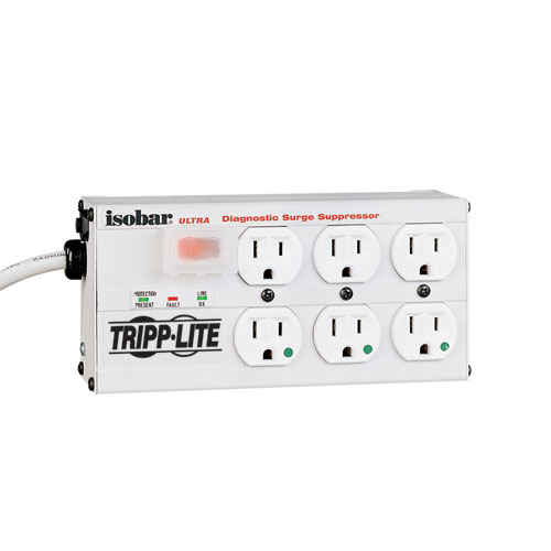 Lite Isobar 6 Outlets 120V Surge Suppressor - Receptacles: 6 x NEMA 5-15R - 3330J Lite Isobar 6 Outlets 120V Surge Suppressor - Receptacles: 6 x NEMA 5-15R - 3330J