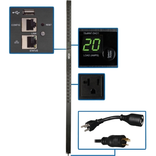 0U 1.9kW Single-Phase Monitored Power Distribution Unit 120V Retail 0U 1.9kW Single-Phase Monitored Power Distribution Unit 120V Retail