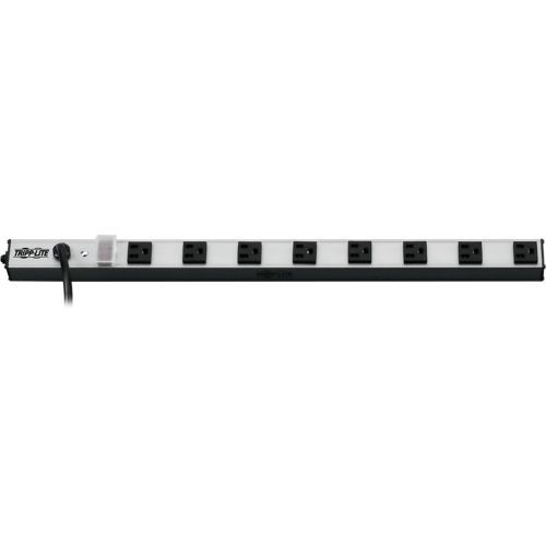 Power Strip 120V 5-15R 8 Outlet 10 Cord 24 inch Length Vertical - Power strip (rack-mountable / external) - 15 A - AC 120 V - 1800 Watt - input: NEMA 5-15P - output connectors: 8 - 10 ft - black