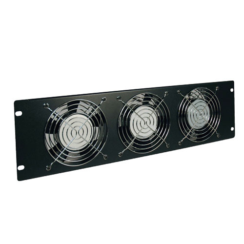 Intl Rack Enclosure Server Cabinet Fan Panel Airflow Management 230V 3URM - Rack fan tray (230 V) - black - 3U