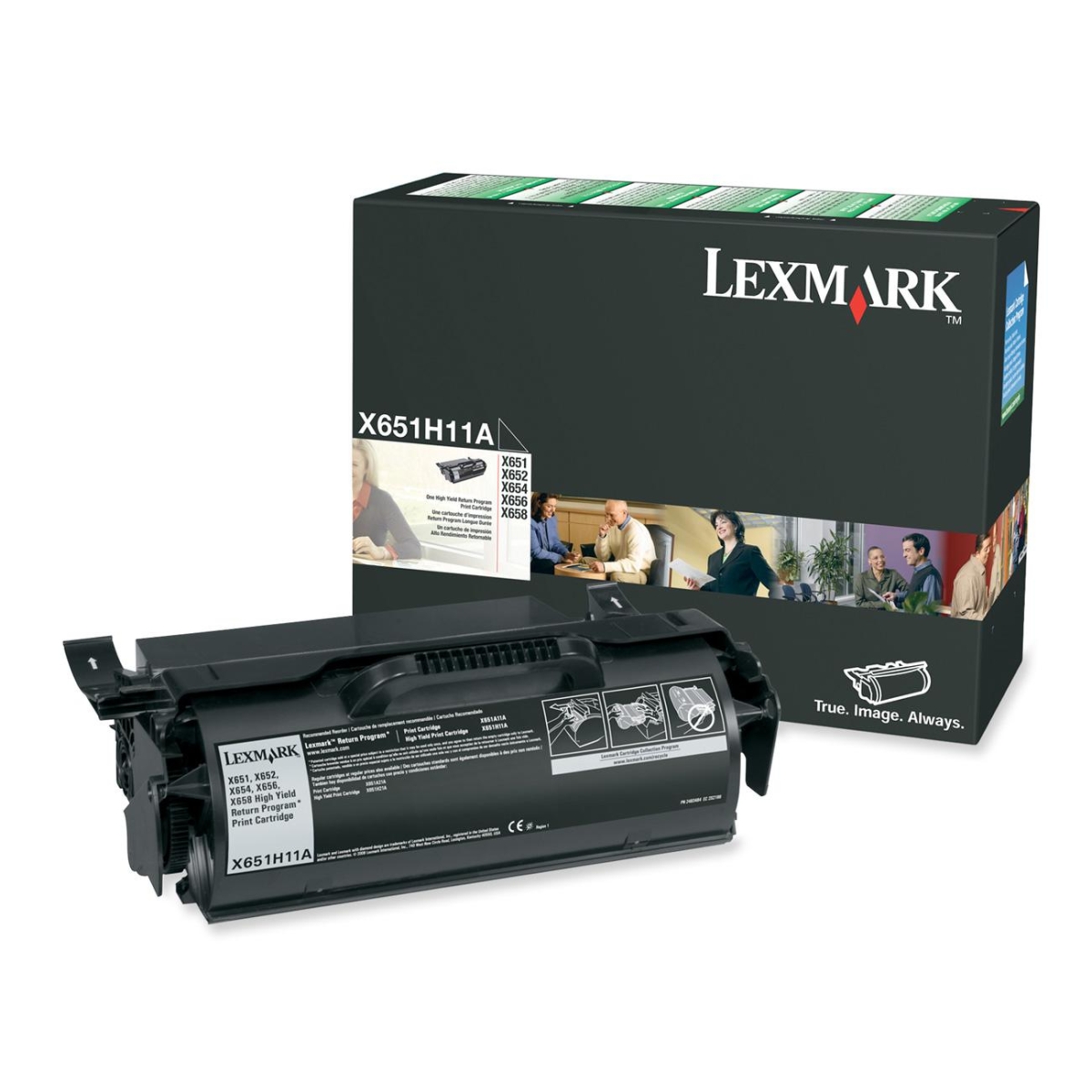 High Yield - black - original - toner cartridge LCCP LRP - for X651 652 652de 7462 654 656 6575 658 S651 S654 High Yield - black - original - toner cartridge LCCP LRP - for X651 652 652de 7462 654 656 6575 658 S651 S654