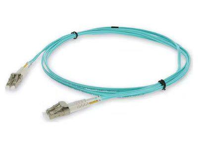 THIS IS A 35M LC (MALE) TO LC (MALE) AQUA DUPLEX RISER-RATED FIBER PATCH CABLE.