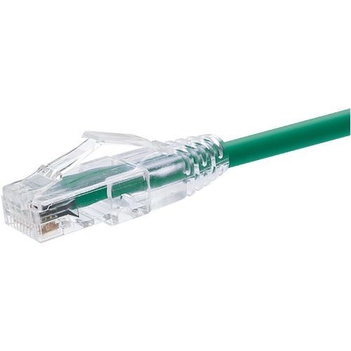 1 FOOT CAT6 SNAGLESS CLEARFIT PATCH CABLE GREEN - HIGH DENSITY CAT6 ULTR 1 FOOT CAT6 SNAGLESS CLEARFIT PATCH CABLE GREEN - HIGH DENSITY CAT6 ULTR
