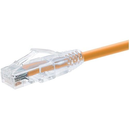 10 FOOT CAT6 SNAGLESS CLEARFIT PATCH CABLE ORANGE - HIGH DENSITY CAT6 UL 10 FOOT CAT6 SNAGLESS CLEARFIT PATCH CABLE ORANGE - HIGH DENSITY CAT6 UL