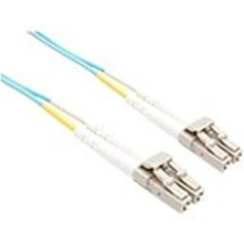 10 METER OM3 10 GIG FIBER OPTIC CABLE AQUA PVC JACKET 50/125 MICRON MULTIMODE 10 METER OM3 10 GIG FIBER OPTIC CABLE AQUA PVC JACKET 50/125 MICRON MULTIMODE