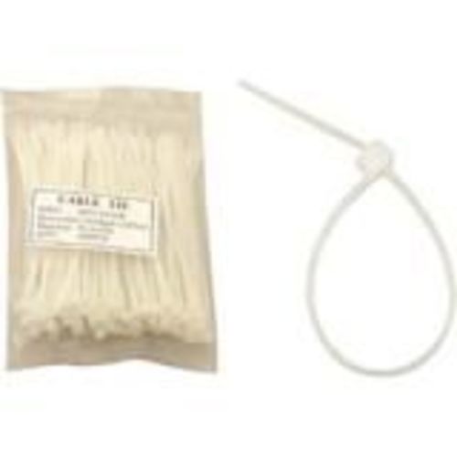 8 NYLON CABLE TIE 50LBS CLEAR 100PK 8 NYLON CABLE TIE 50LBS CLEAR 100PK