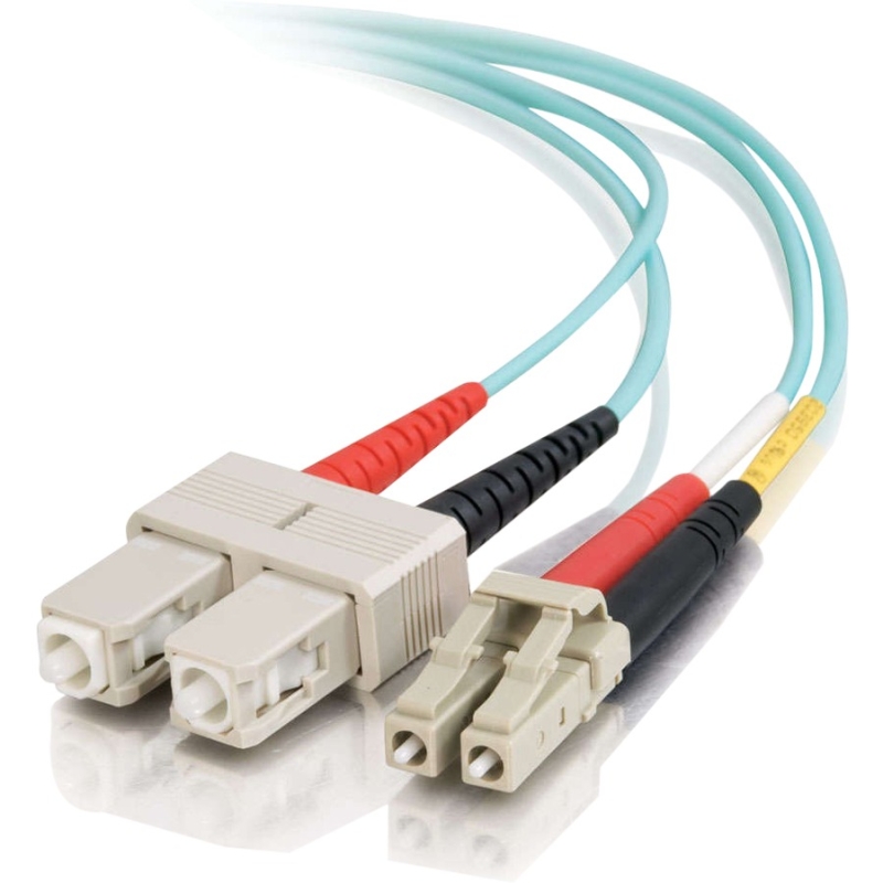 0.5m LC-SC 10Gb 50/125 Duplex Multimode OM3 Fiber Cable - Aqua - 1.6ft - Network cable - SC multi-mode (M) to LC multi-mode (M) - 0.5 m - fiber optic - 50 / 125 micron - OM3 - aqua 0.5m LC-SC 10Gb 50/125 Duplex Multimode OM3 Fiber Cable - Aqua - 1.6ft - Network cable - SC multi-mode (M) to LC multi-mode (M) - 0.5 m - fiber optic - 50 / 125 micron - OM3 - aqua