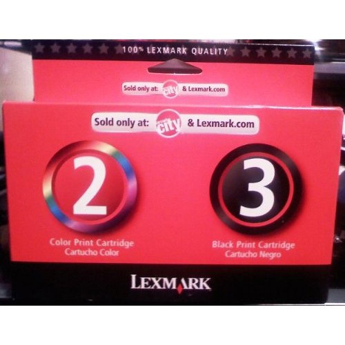 Lexmark No.2/3 Black and Color Return Program Ink Cartridges - Inkjet - 300 Page Color 175 Page Black - Black Cyan Magenta Yellow Lexmark No.2/3 Black and Color Return Program Ink Cartridges - Inkjet - 300 Page Color 175 Page Black - Black Cyan Magenta Yellow